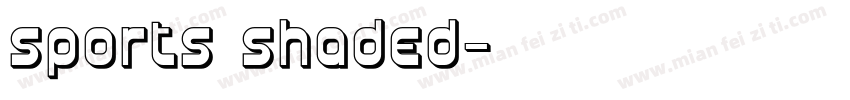 sports shaded字体转换
